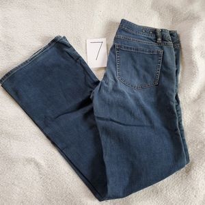 CAbi Distressed Flare Leg Jeans, Sz 6